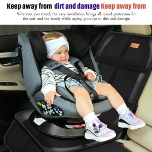 Alternative view of Bacgnyer Car Seat Protector, 2 Pack of Seat Protectors, Thickest Padded 600D Fabric Padding, Waterproof, Durable, Anti Slip Backing, Child Seat Protection, Suitable for Babies, Toddlers, Children